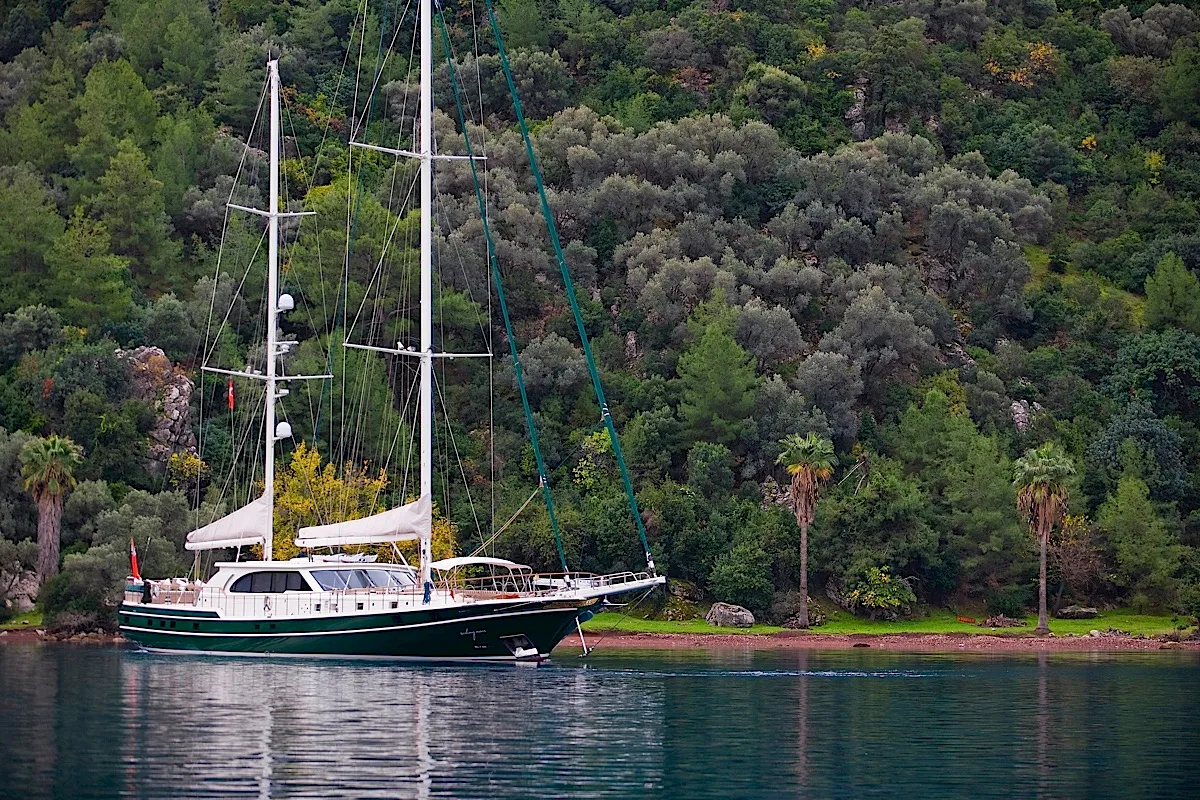 Motor sailing luxury yacht Sailing Nour beautiful photo for charter in Turkey, Greece, Croatia, Montenegro