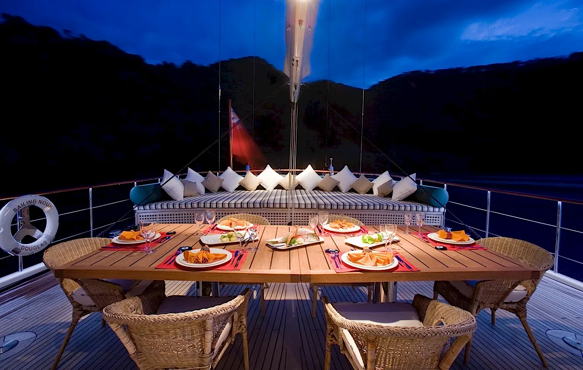 Motor sailing luxury yacht Sailing Nour beautiful photo for charter in Turkey, Greece, Croatia, Montenegro