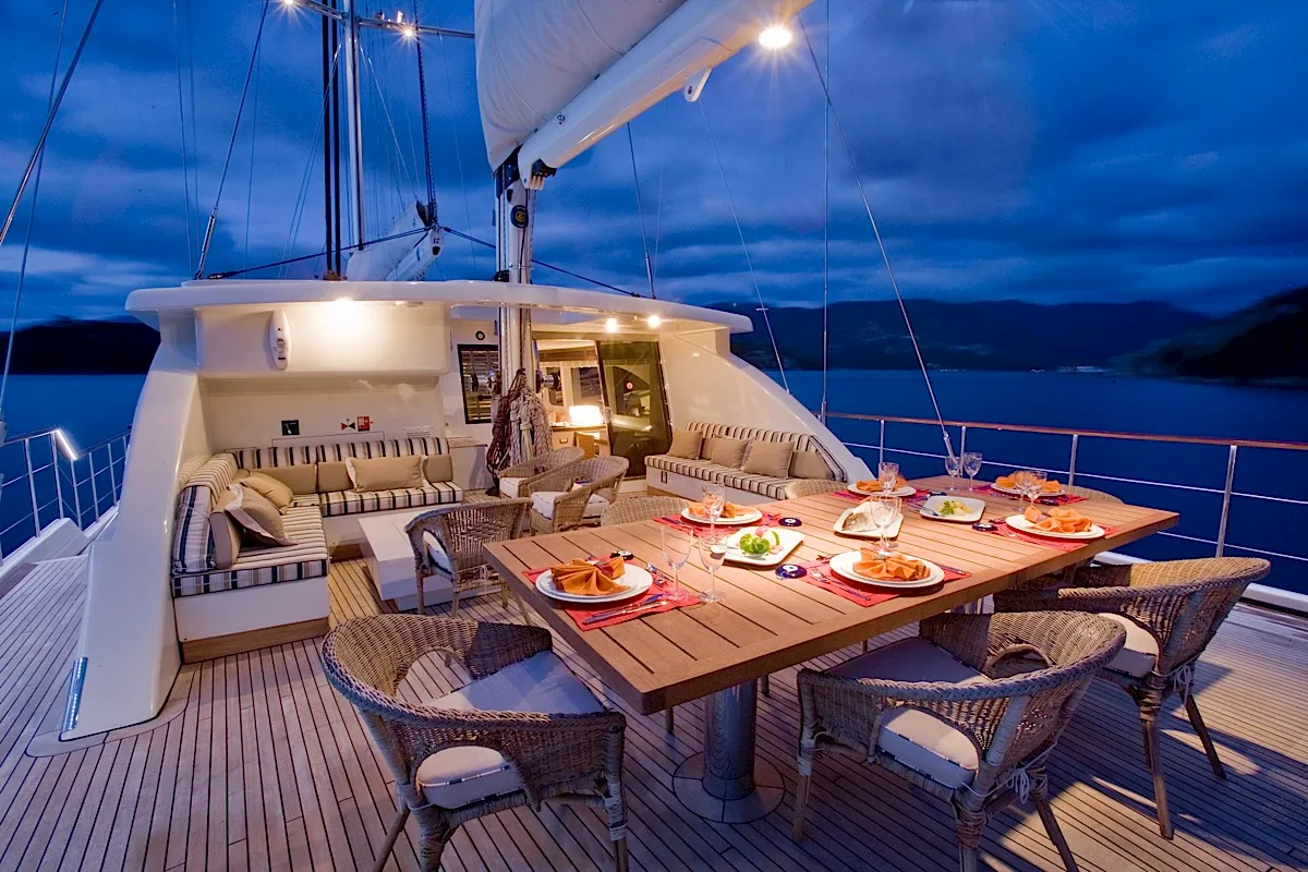Motor sailing luxury yacht Sailing Nour beautiful photo for charter in Turkey, Greece, Croatia, Montenegro